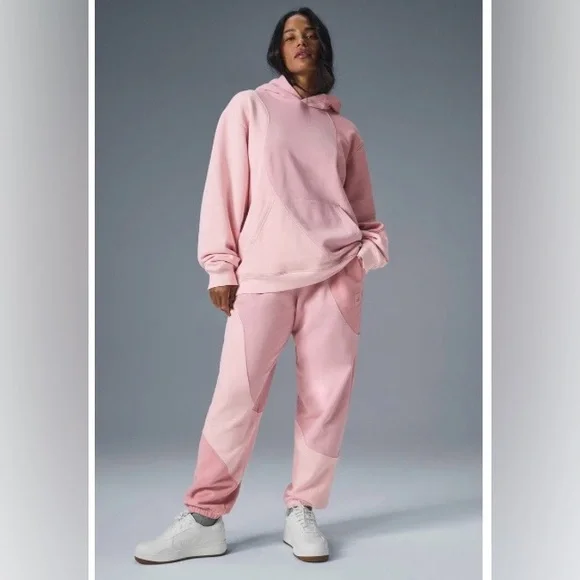 Alo yoga make wave hoodie Sunset Pink Tonal medium - Picture 1 of 13